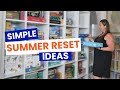 Simple Summer Reset Ideas | Realistic Summer Reset for Homeschool Moms