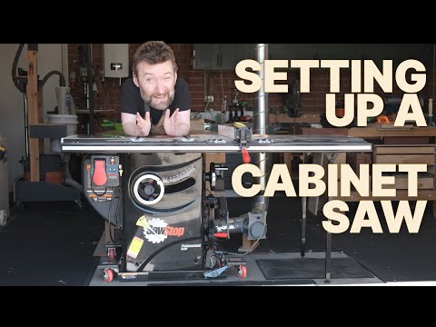How To Setup A BRAND NEW Cabinet Saw (ACCURATE TO 2 THOU!)