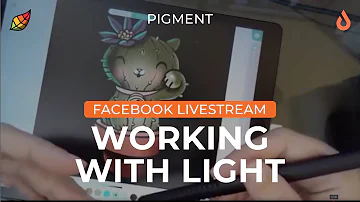 Pigment Coloring Livestream: Working w/ Light | Digital Coloring Process | Coloring Tips and Tricks