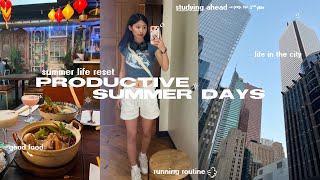 SUMMER LIFE RESET +*+ productive days in my life, studying ahead, goal & habit setting