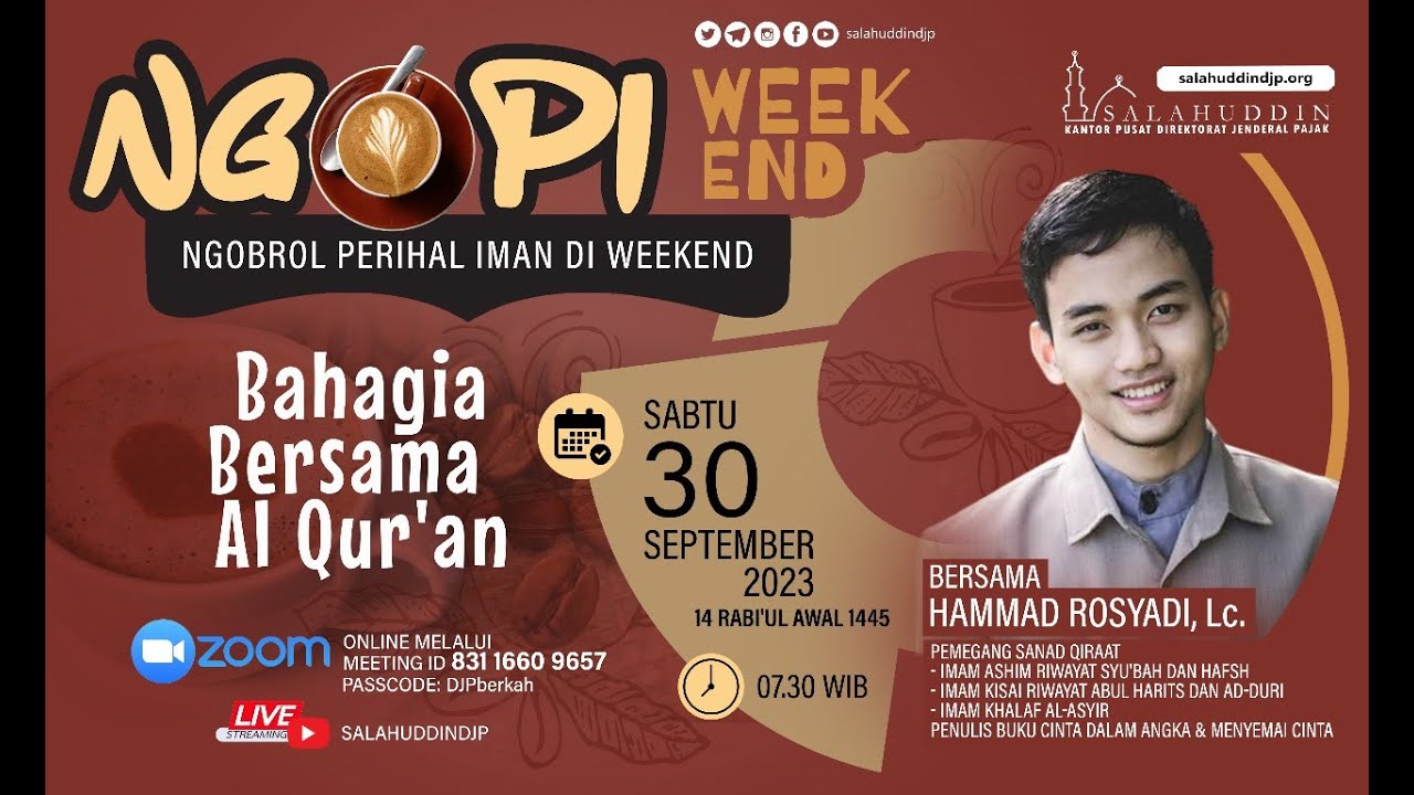 Bahagia Bersama Alquran - Ust. Hammad Rosyadi, Lc. - YouTube