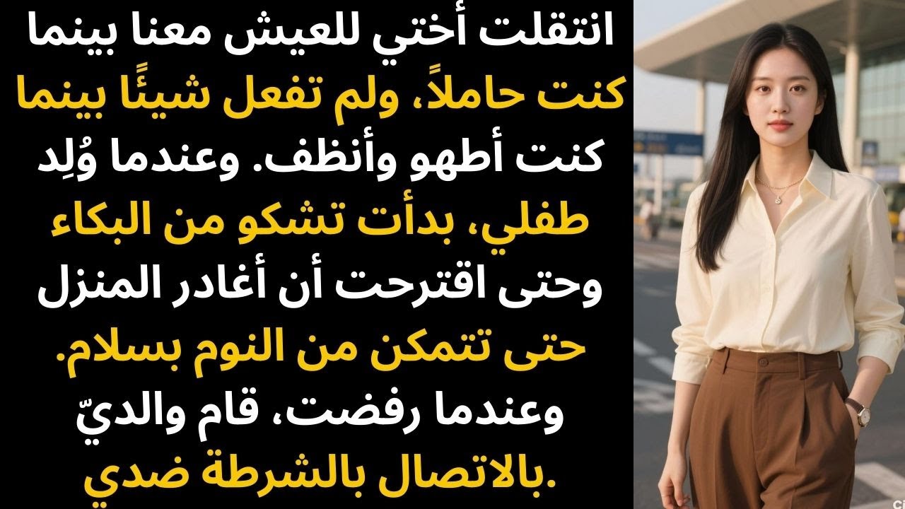 انتقلت أختي للعيش معنا بينما كنت حاملاً، ولم تفعل شيئًا بينما كنت أطهو وأنظف — لكن والديّ…