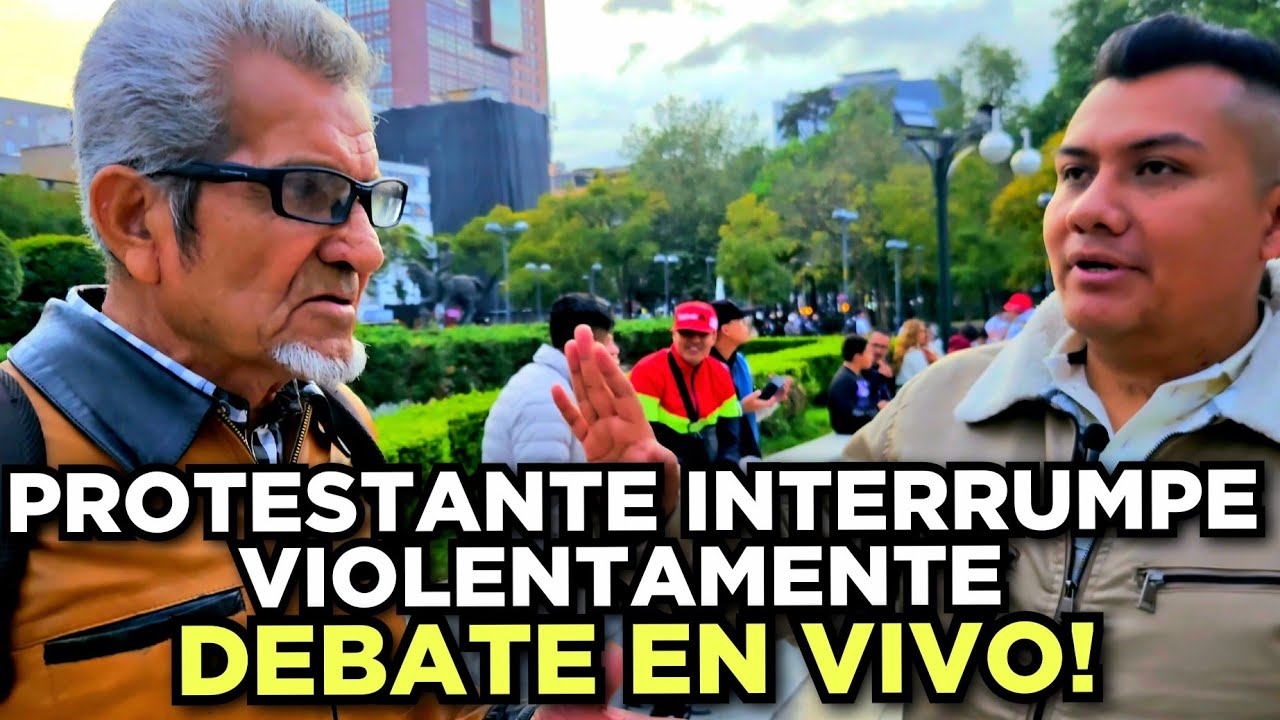 Protestante Interrumpe VIOLENTAMENTE mi Debate en Vivo! 🚯⚠️