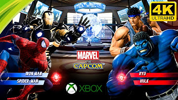 Marvel vs Capcom Infinite | Spider Man & iron Man vs Hulk & Ryu | XBOX Gameplay 4K