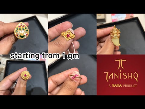 Tanishq Cocktail/Antique Gold Ring Designs & Price| Light Weight Tanishq  Gold Ring Designs & Price - YouTube