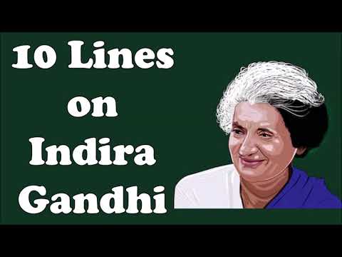 indira gandhi speech in english 10 lines