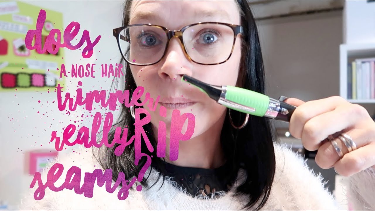 sewing box Does a nose hair trimmer really rip out seams? | SEWING