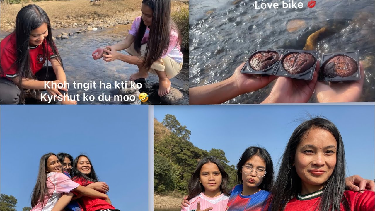 A day with my beautiful friend’s at PHE 😁🥰🌿💦 (jowai) watching till the end 🙏 😙❣️