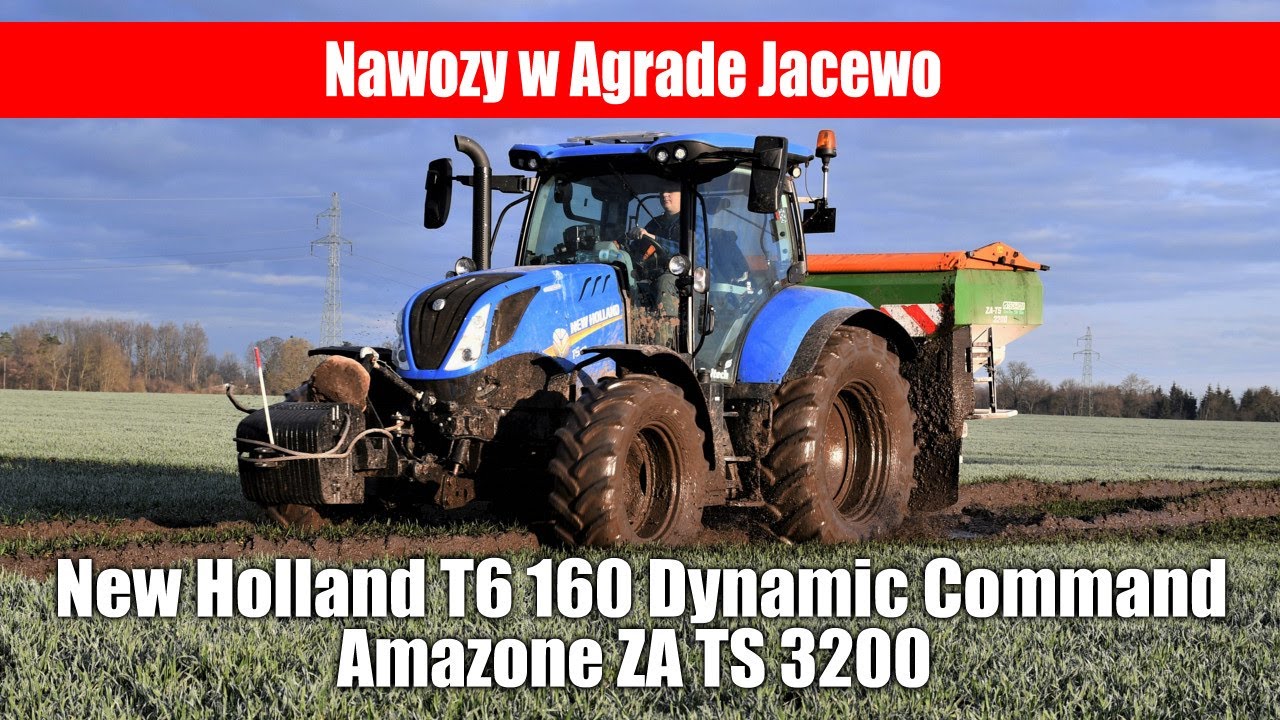 maxresdefault New Holland T6.160 DC + Amazone ZA TS 3200 – nawozy w Agrade Jacewo