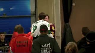 Vince Dunn Drops Kurtis Gabriel With One Punch |  Chicago Wolves vs Iowa Wild  2-26-17