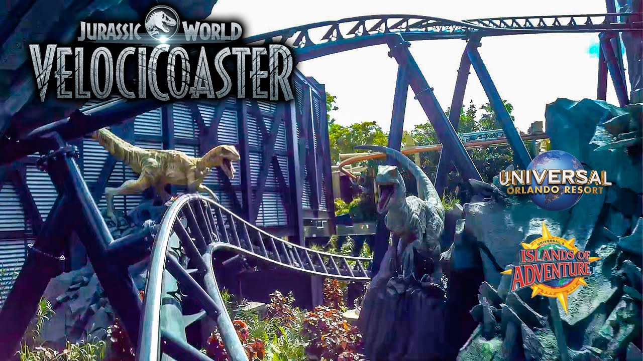 October 2021 Velocicoaster On Ride Front Seat HD POV Islands of