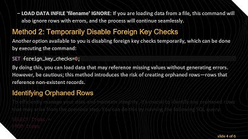 Repairing MySQL Database Integrity with Foreign Keys