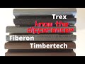 #Trex #Timbertech #Fiberon Trex vs Timbertech vs Fiberon Composite Decking Cap