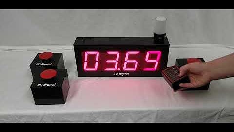 DC-40T-DN-W-ANDON (Countdown Timer with 3 Wireless Reset and Start Buttons)