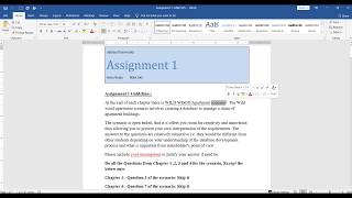 Assignment 1  MBA 545  Online Profile