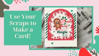 Diy Christmas Card Using Scraps And Sizzix Thinlets Christmas Mini Dies