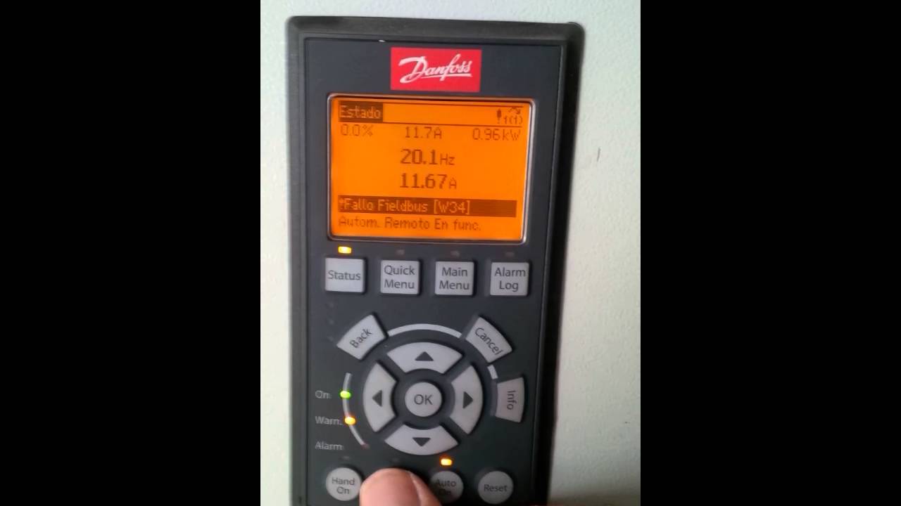 Falla VFD Danfoss - YouTube