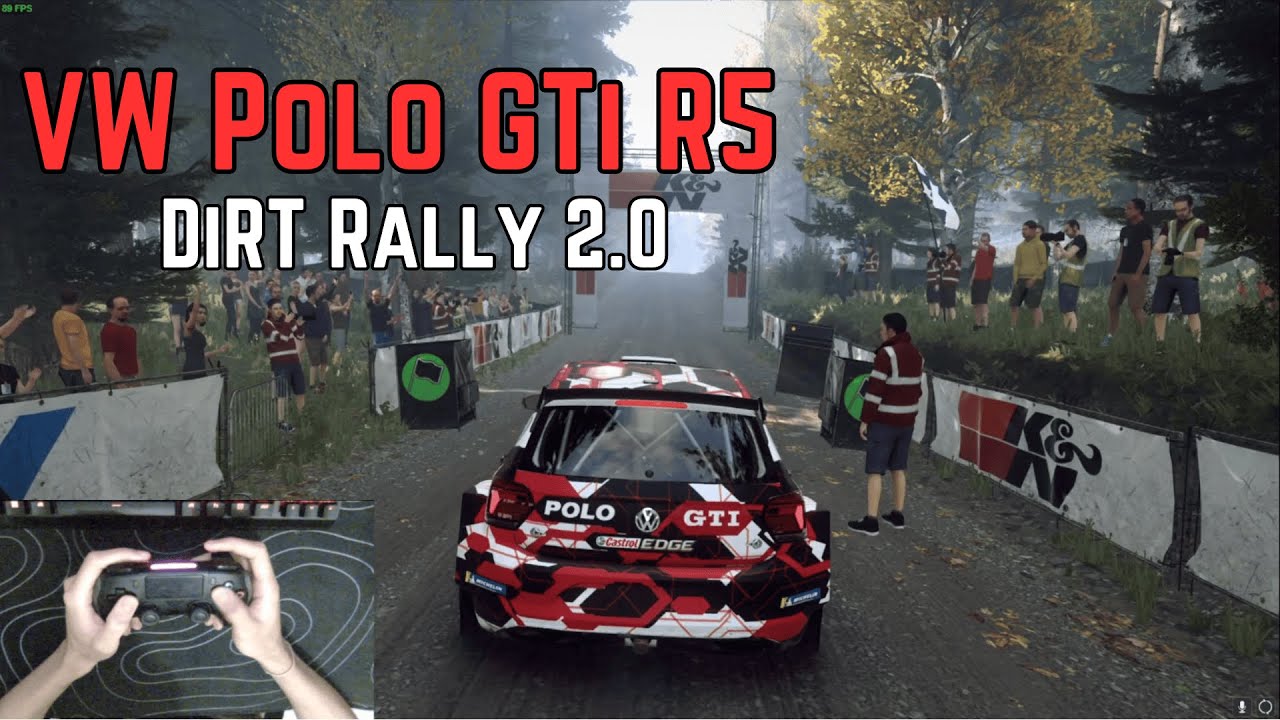 VW Polo GTi R5 - DiRT Rally 2.0 [Controller POV] - YouTube