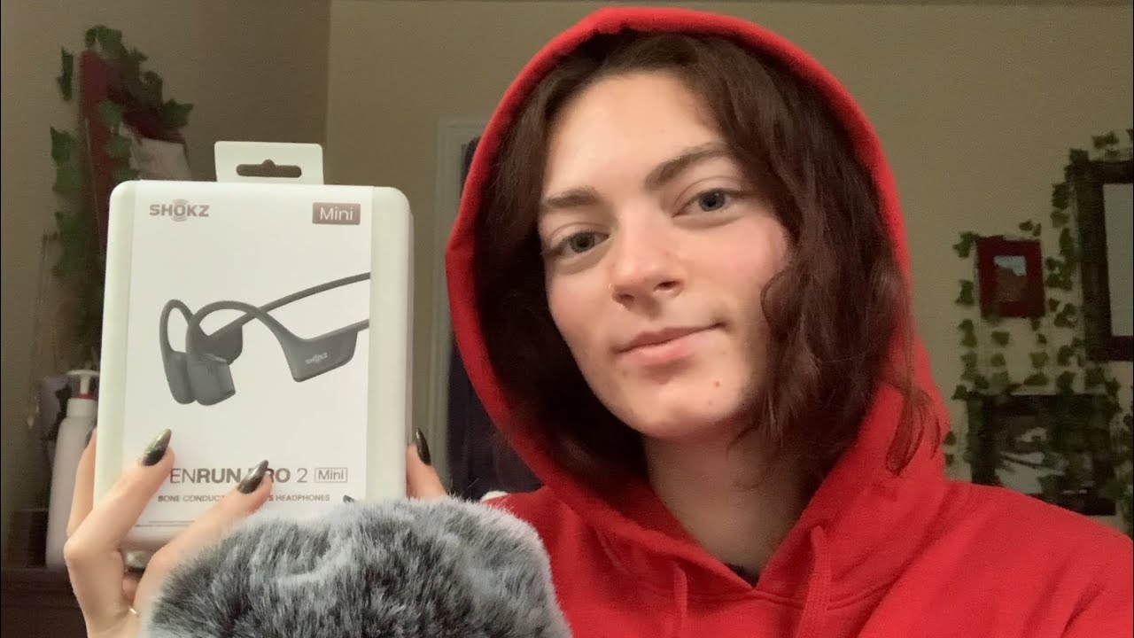 ASMR unboxing new headphones! (box tapping, whispered)