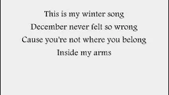 Sara Bareilles and Ingrid Michealson-Winter Song Lyrics (On Screen) Sara Bareilles and Ingrid Michealson-Winter Song Lyrics (On Screen)