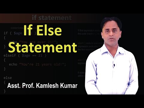 If Else Statement in C Language || PPL || BCA, MCA || Asst. Prof. Kamlesh Kumar