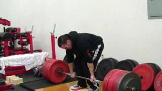 Brandon G. Deadlift 455 180 Max Power Gym 12-6-09