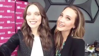 Emily DiDonato & Hannah Davis sending greetings via Twitter | liverpoolmexico (March 2nd)