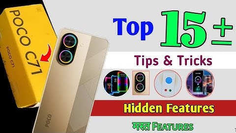 Poco C71 15+ Tips And Tricks || Poco c71 Hidden Features || Mast feature ♥️ 
