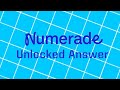 Unlocked answer text numerade