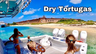 EXPLORING Fort Jefferson in the DRY TORTUGAS on a 42' Freeman Boatworks