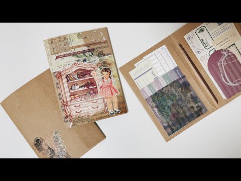 100均】封筒で作るおすそ分けファイル の作り方【作業動画】 - YouTube