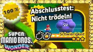 Abschlusstest Nicht Trödeln 100% - Super Mario Bros. Wonder Komplettlösung