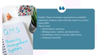 📜 Mastering ISO 9001:2015 Clause 4.4 – Establishing & Managing Your QMS Processes