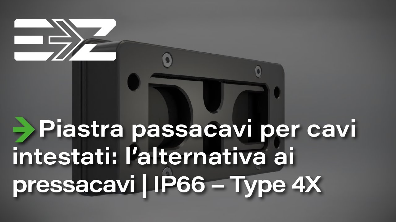 Piastra passacavi per cavi intestati: l’alternativa ai pressacavi | IP66 – Type 4X