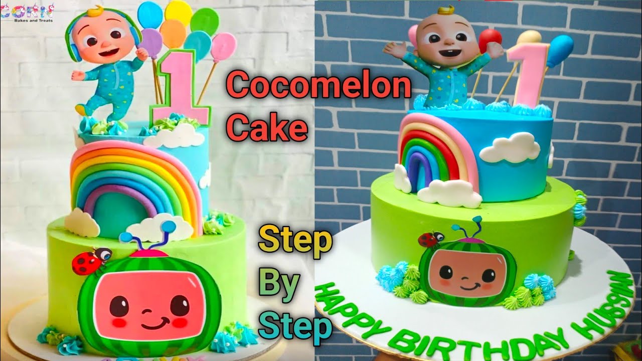 Beautiful Cocomelon Birthday Cake | Cocomelon 1st Birthday Cake ...