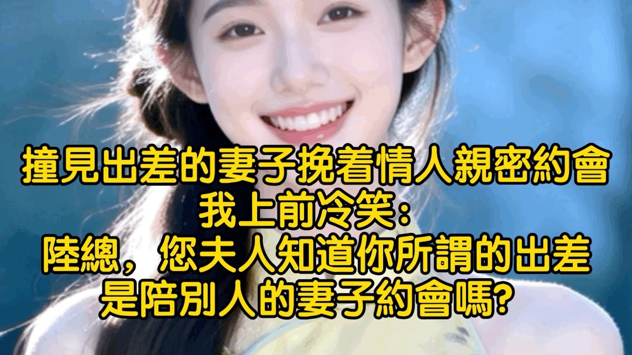 撞見出差的妻子挽着情人親密約會，我上前冷笑：陸總，您夫人知道你所謂的出差是陪別人的妻子約會嗎？