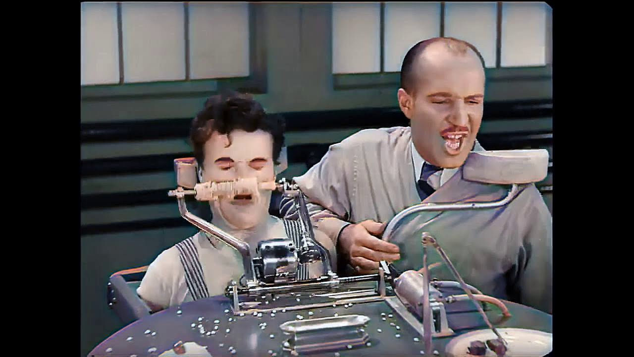 Colored Charlie Chapin Ingestion and Dysfunction in Man-Machine consumption