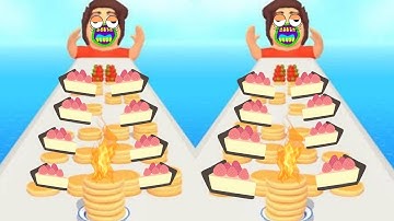 Pancake Run Game All Max Levels Gameplay iOS,Android Mobile Walkthrough Alltrailer Part 2