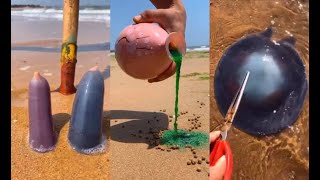 Kumpulan TikTok Aktivitas Nelayan Cina Berburu Hewan Laut di Sekitar Pantai 🐙23🦀 Catching Seafood
