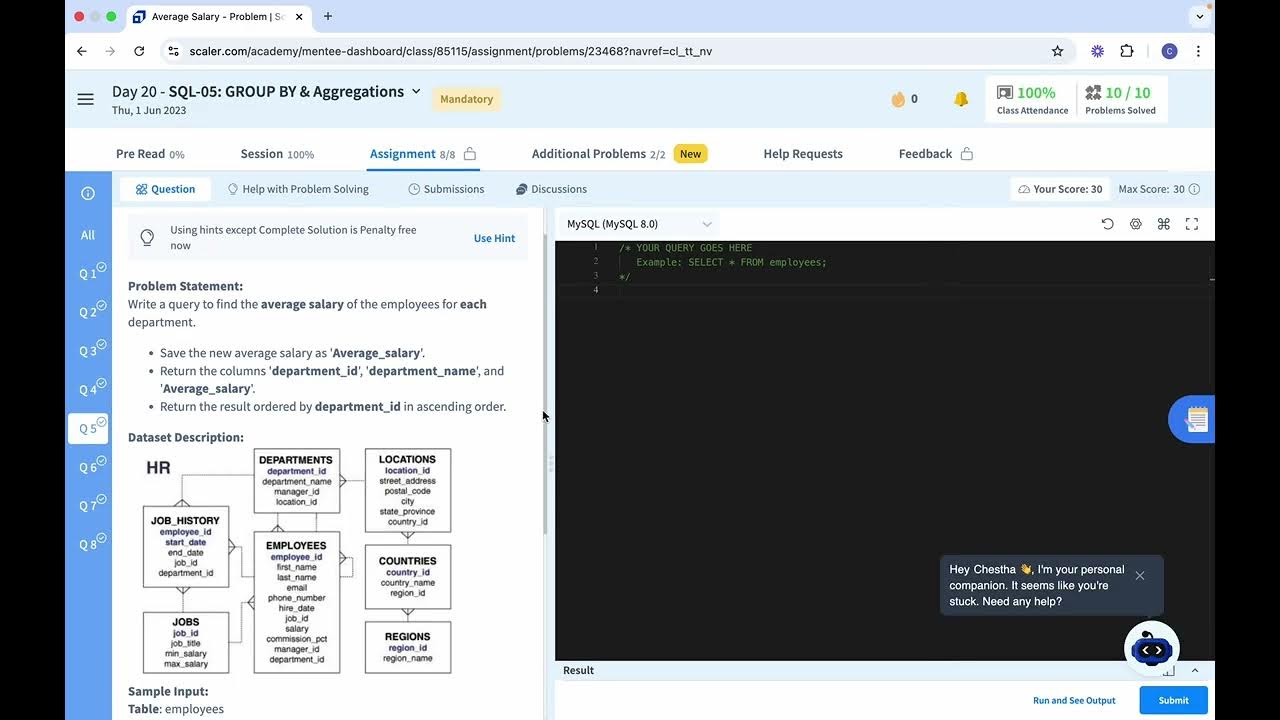 SQL - Use of Avg Aggregation Function - YouTube