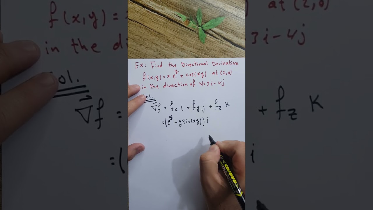 المحاضرة 11 (المشتقة الإتجاهية The Directional Derivative والإنحدار Gradient). نوار الأسدي