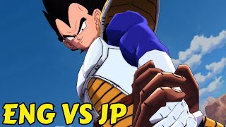 Lf Nappa Revival Into Vegeta Animations In English Vs Japanese Dragon Ball Legends Saiyan Saga Z