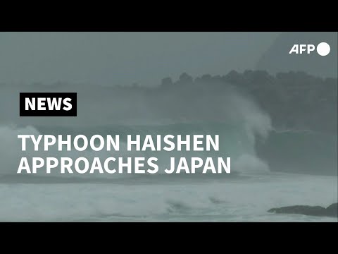 Typhoon Haishen approaches Japan, bringing big waves, violent winds | AFP