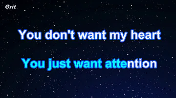 Karaoke | Attention  | Charlie Puth