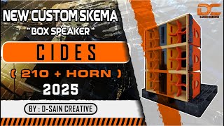 PLAN SKEMA BOX LINE ARRAY CIDES  210 + HORN NEW CUSTOM 2026 "BY D-SAIN CREATIVE" #audioequipment