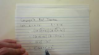 Complex roots for equations with real coefficients
