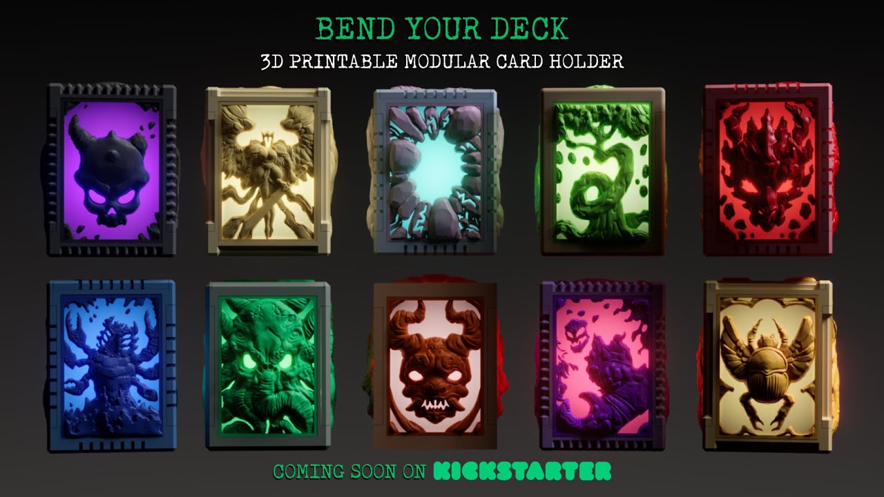 BEND YOUR DECK: 3D Printable Modular Card Holder