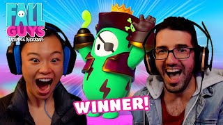 We Won Fall Guys Playing Half A Controller Each