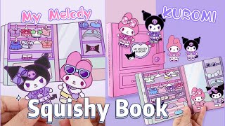 DIY My Melody & Kuromi Squishybook|Recreate|Tutorial|[paperdiy]|Sanrio Kuromi & My Melody Quiet Book