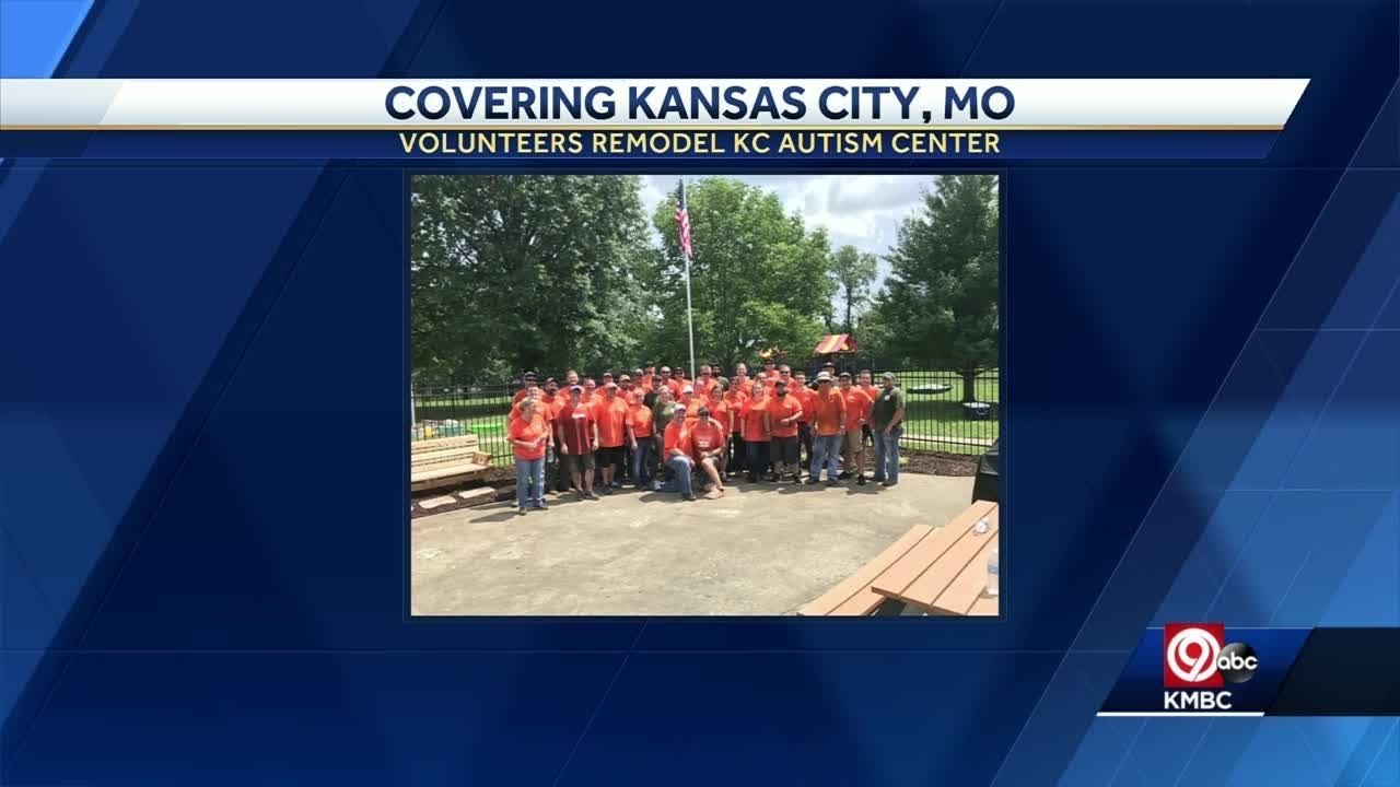 Home Depot volunteers remodel KC Autism Training Center